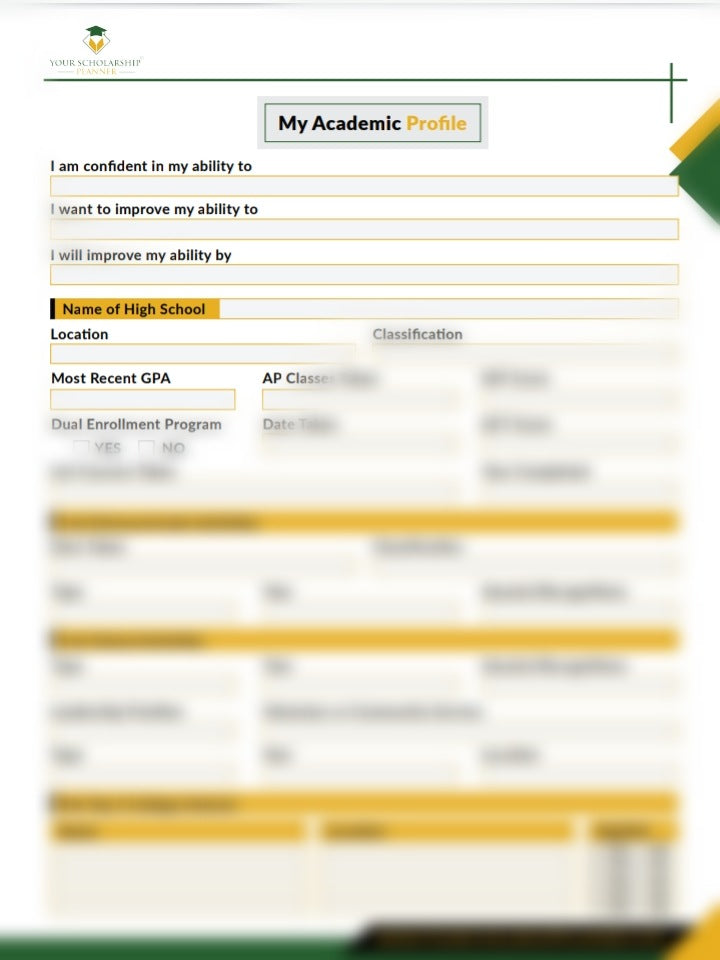 Your Scholarship Planner® Edition III